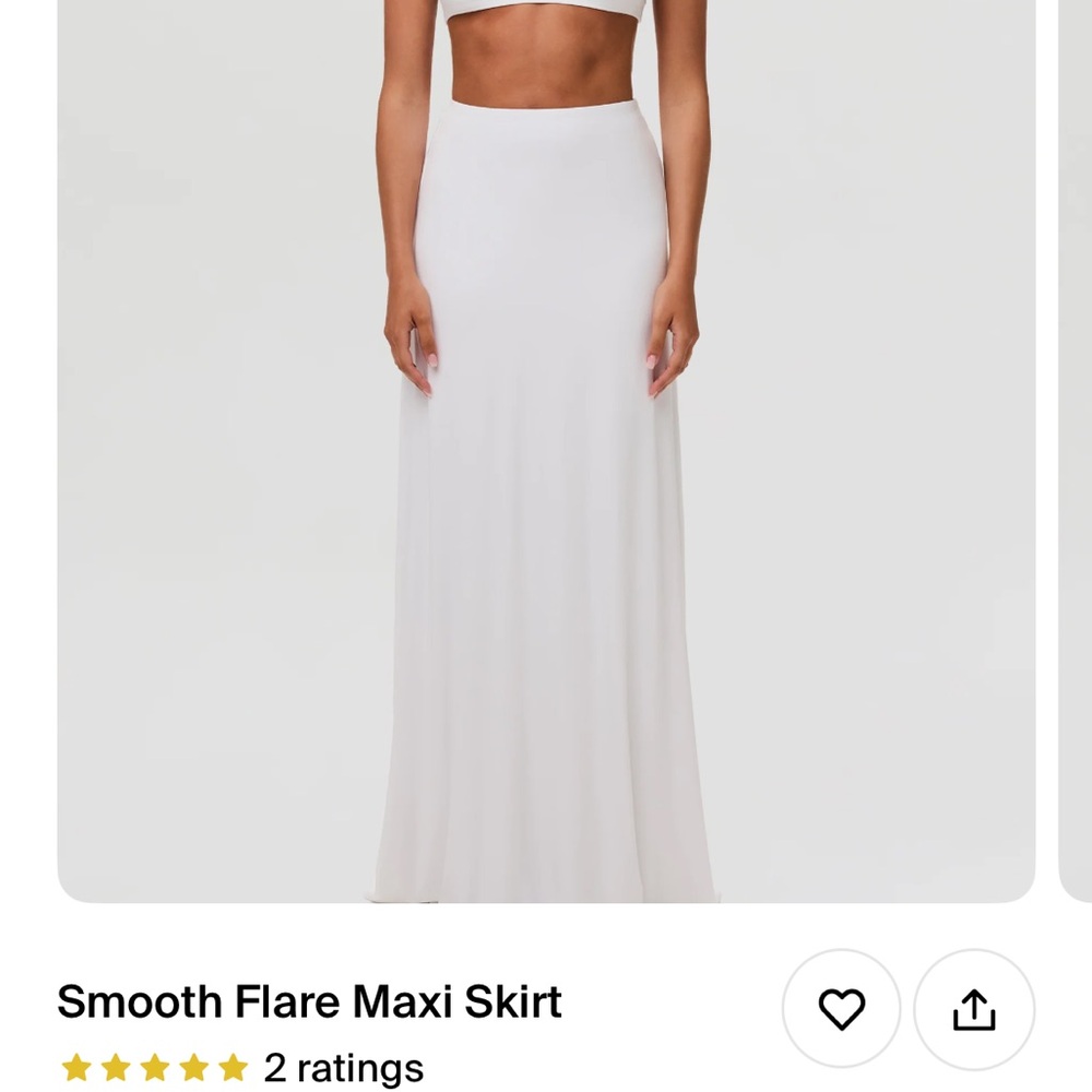 Naked Wardrobe White Maxi Skirt